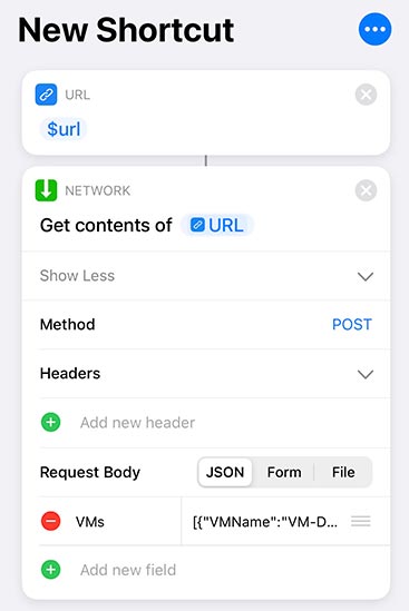 iOS Siri Shortcut Configuration without IFTTT