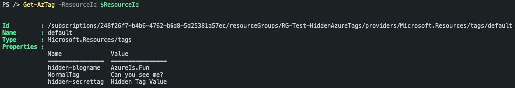 Hidden Azure Tags | AzureIs.Fun