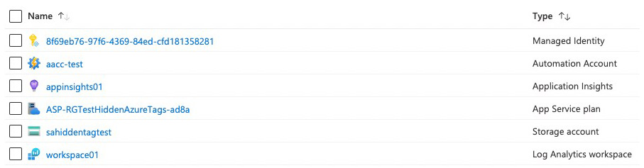 Azure Portal without hidden-title tag