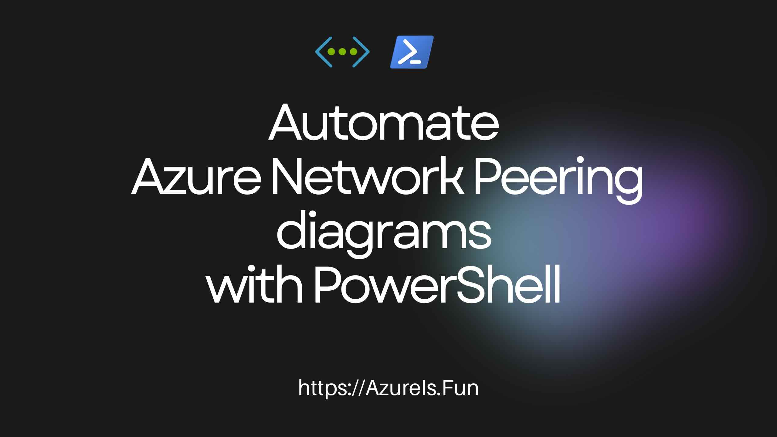Azure Network Peering Diagram With PowerShell